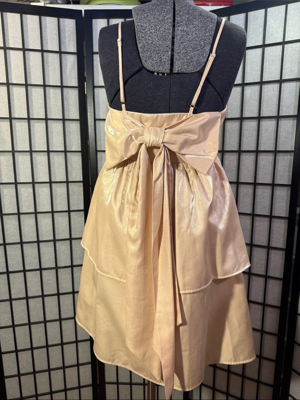 Mazik Sparkling Champagne Layered Party Dress